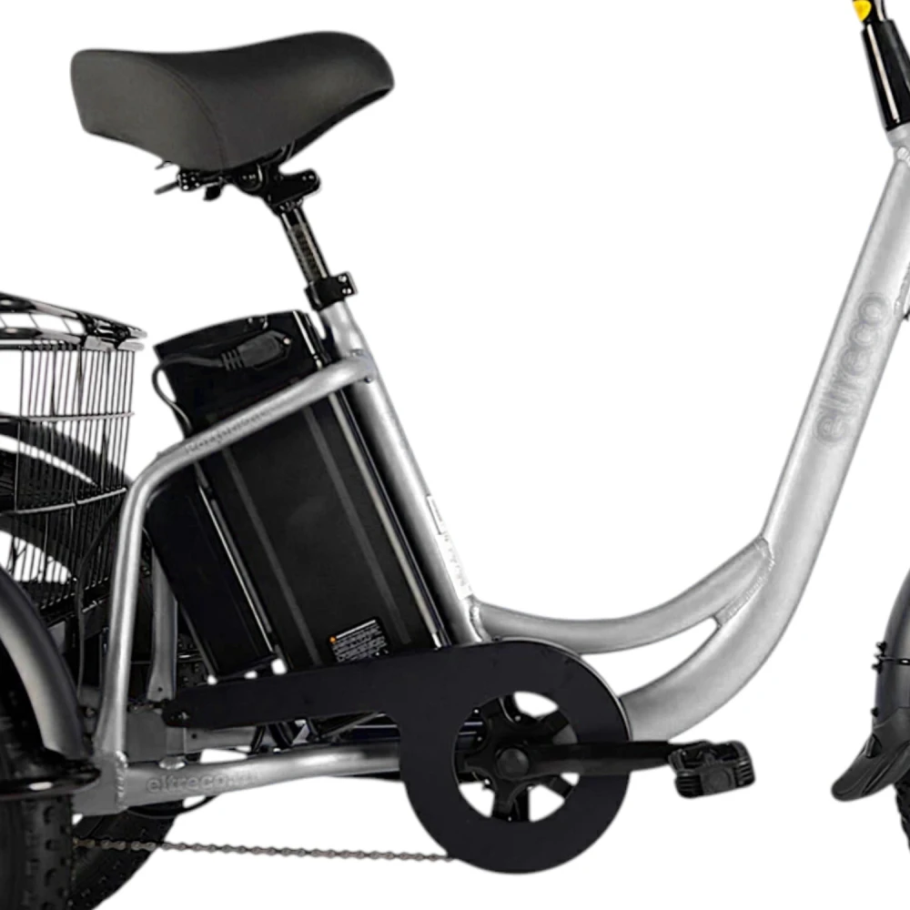 Электровелосипед электротрицикл Eltreco Porter Fat 700 Серебристый-матовый 8